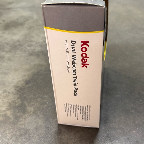 Vintage Kodak Dual Webcam Twin Pack USB w/ Mic New in Box - Picture 2 of 5